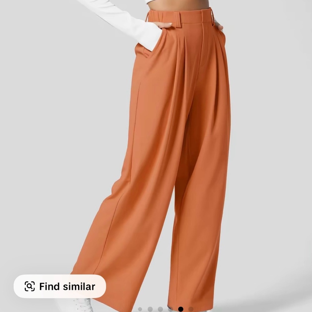 HALARA Terracotta Wide-Leg Pants
